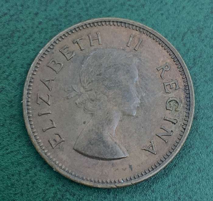 Union 1/2 Penny 1958 - UNC condition