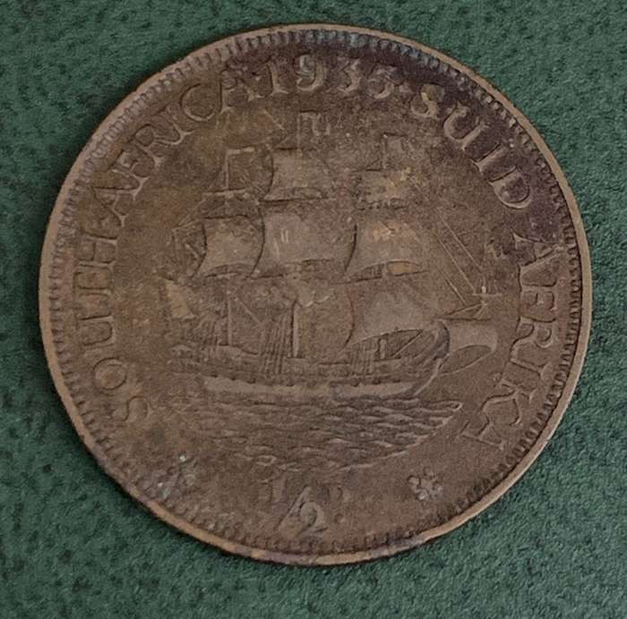 Union 1/2 Penny 1935