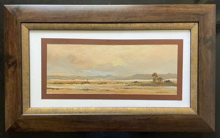ORIGINAL WELL KNOWN SA ARTIST - LOUIS SMIT - OIL ON CANVAS ON BOARD - LANDSCAPE