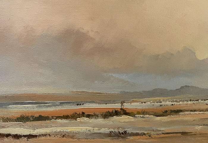 ORIGINAL WELL KNOWN SA ARTIST - LOUIS SMIT - OIL ON CANVAS ON BOARD - LANDSCAPE