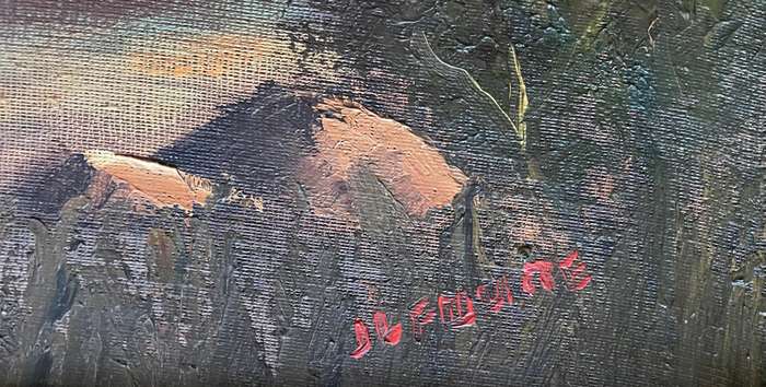 ORIGINAL WELL KNOWN SA ARTIST - J.L FOURIE - "BERG RIVIER NABY PAARL" OIL IN ORNATE GOLD FRAME