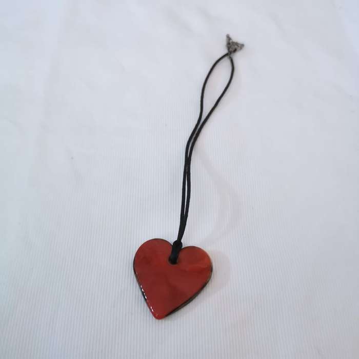 Glass Pendant Neckpiece. Handmade