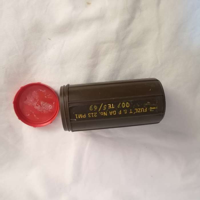 Artillery FUZE Empty Container. FUZE T & P DA No 213 PM1