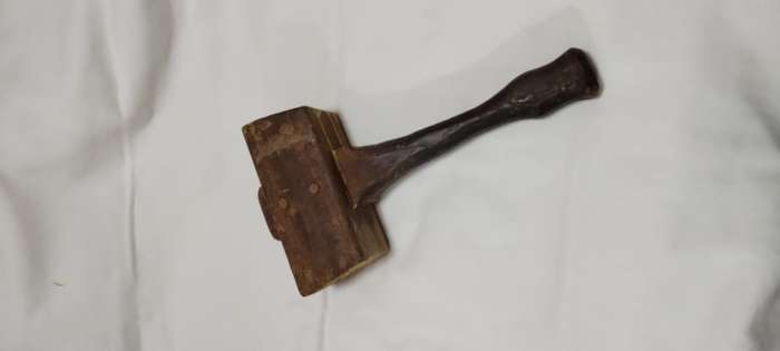 Antique Wood Mallet, Block/ Carving Chisel Hammer