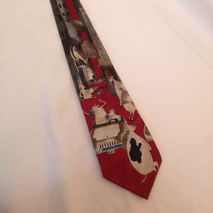 Vintage "The Far Side"Mens Tie- Udderplace