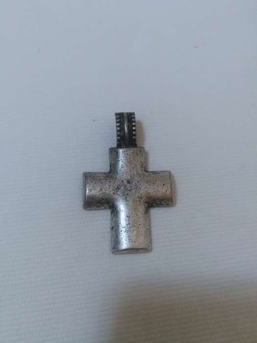 Cross for pearl strand or prayer beads. Clasp Clips on over strand of Beads/ Pearls