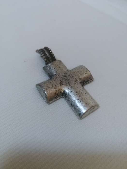 Cross for pearl strand or prayer beads. Clasp Clips on over strand of Beads/ Pearls