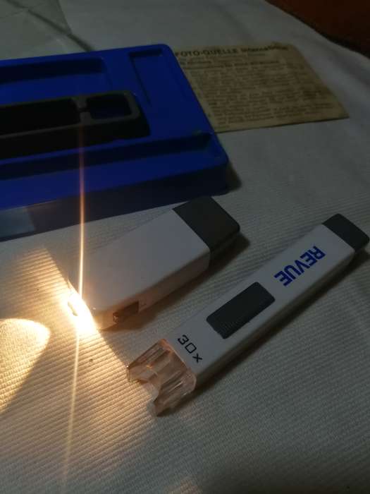 REVUE Vintage 30x Mini Microscope with mini flashlight. Made in Germany