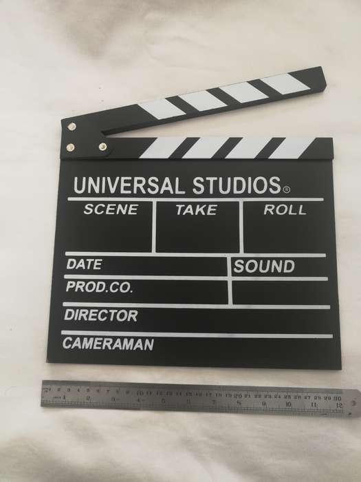 Clapperboard Sound sync, Movie Scene, Cinema, Photography, Prop or for Vlog Recording Hanging