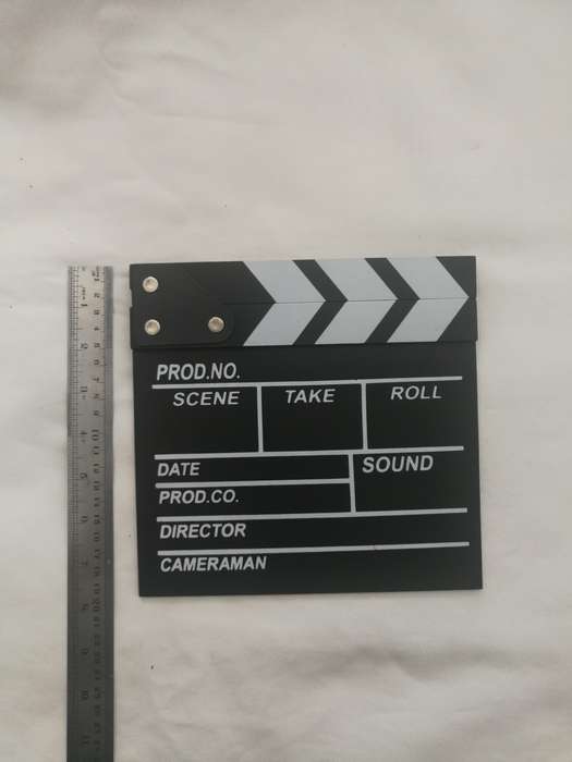 Mini Clapperboard Sound sync, Movie Scene, Cinema, Photography, Prop or for Vlog Recording Hanging