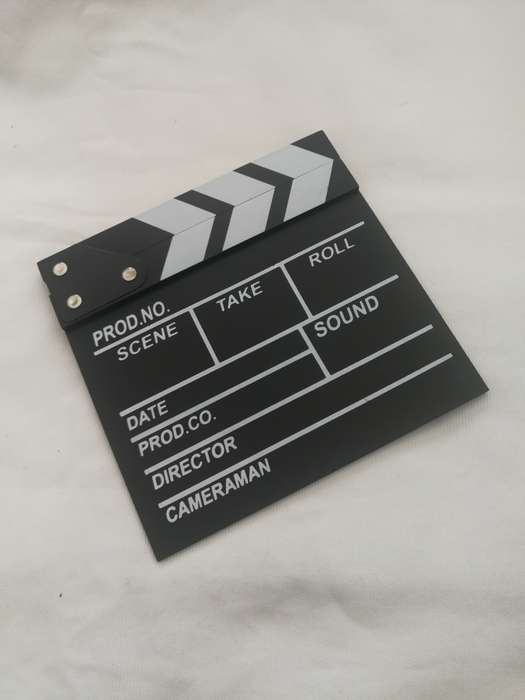 Mini Clapperboard Sound sync, Movie Scene, Cinema, Photography, Prop or for Vlog Recording Hanging
