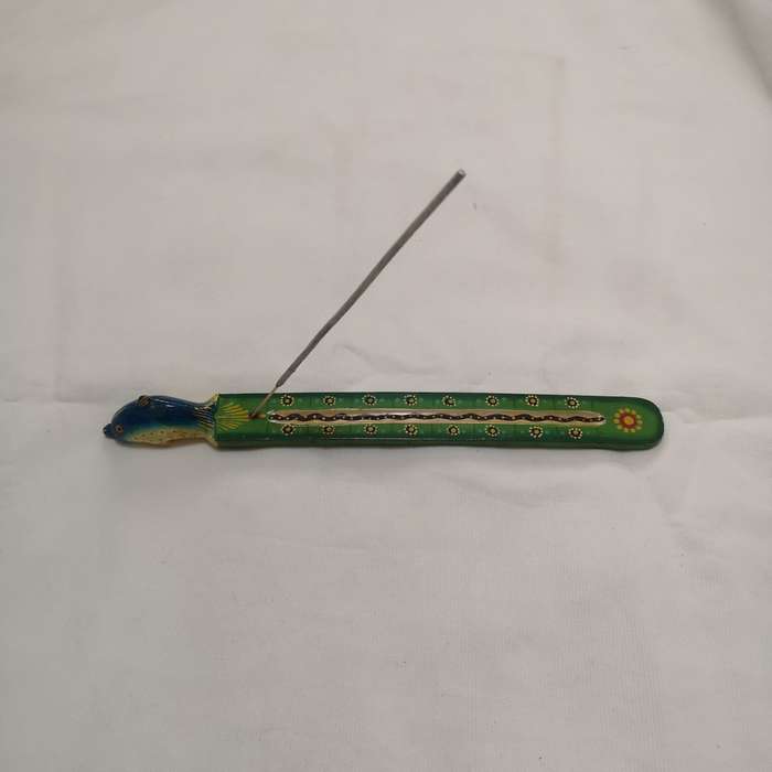 Vintage Incense Burner Stick holder- Unique Handmade & Handpainted