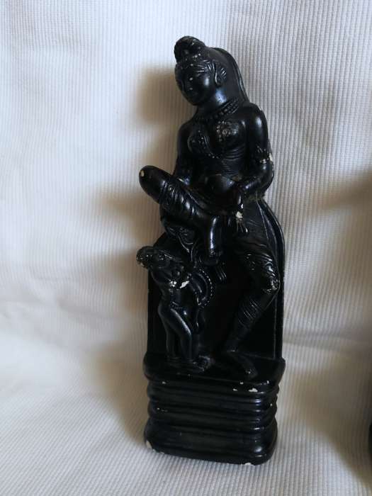 2 x semi-nude "Äpsara" Oriental Ornaments for restoration. Vintage