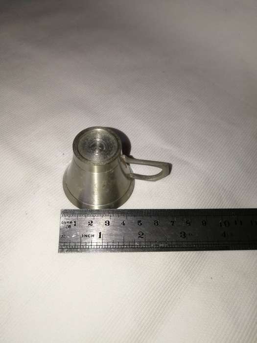 Mini Pewter shot/  Measure cup. Penang Malaysia 97%
