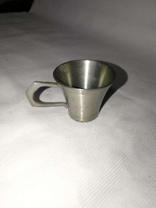 Mini Pewter shot/  Measure cup. Penang Malaysia 97%