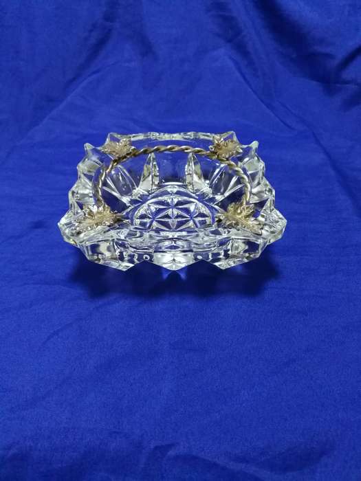 Vintage Ashtray Veropa Crystal Glass - Made in France