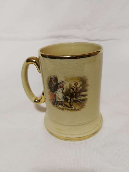 Vintage Arthur Wood Porcelain Tankard No 3752 "Mary and the Fat Boy".