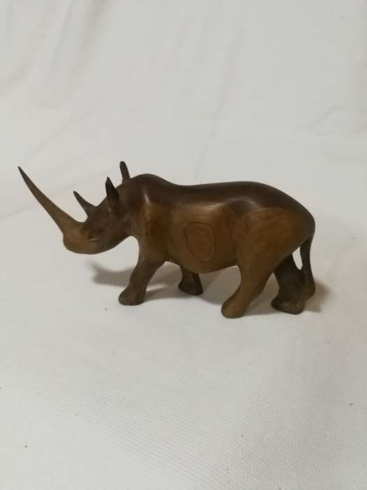Rhino Vintage Hand Carved Rhinoceros Wooden