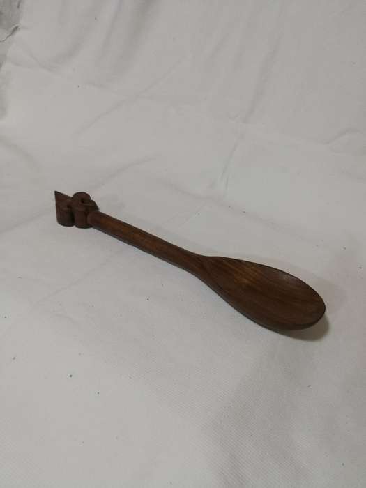 Handcarved Wooden Spoon. Vintage- Made in India