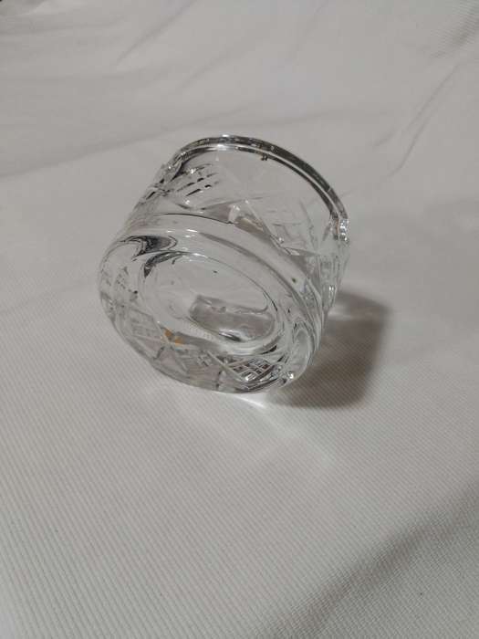 Cut Crystal Mercedes Benz Small Ashtray. Fits in Cup Holder