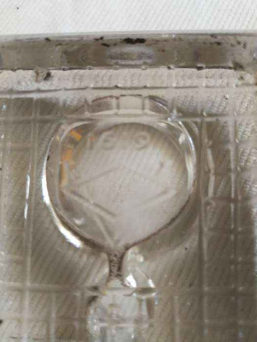 VINTAGE LARGE GLASS INKWELL- Velos, Made in England