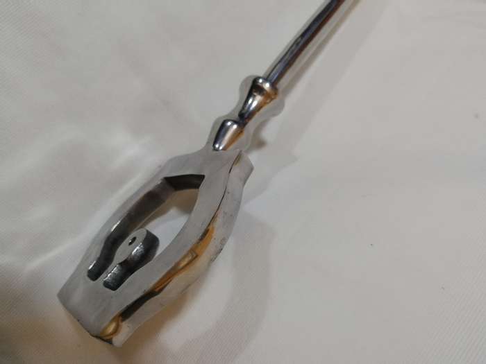 Large Key- Vintage Aluminium/ Pewter. +- 500mm