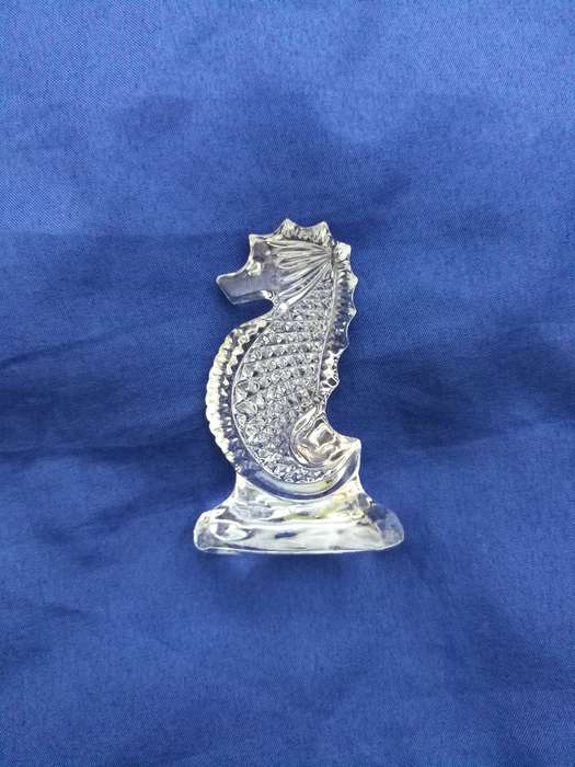 Vintage Waterford Crystal Seahorse Figurine Ireland