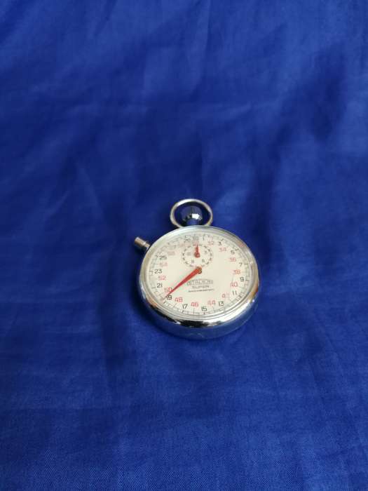 Pocket Stop Watch - Collector`s dream - STADION- Swiss Made Stop Watch- Windup Works Beautifully