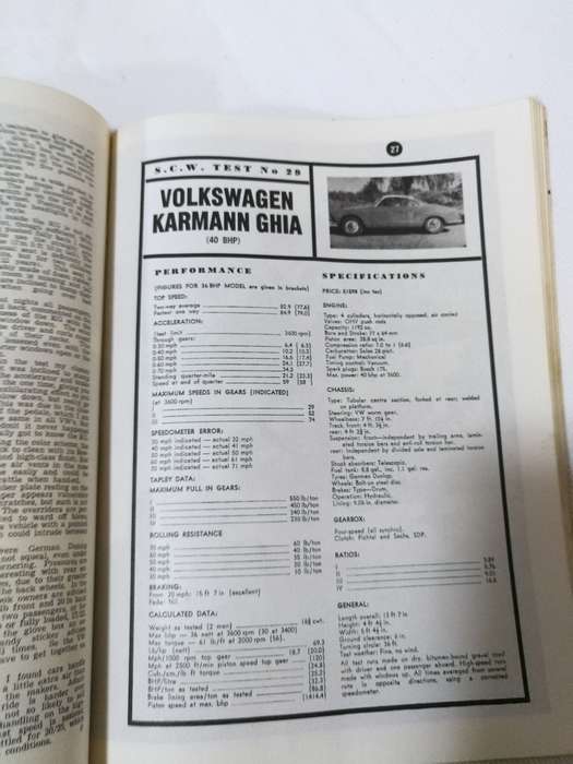 VW Karmann Ghia, 1955-82- Portfolio- Motorbooks International Wisconsin