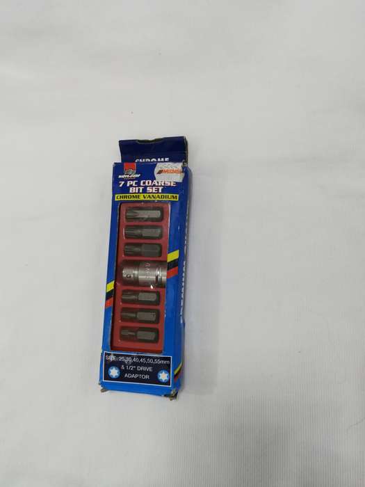 COARSE SPLINE BIT SET 7-PIECE CrV- Autogear