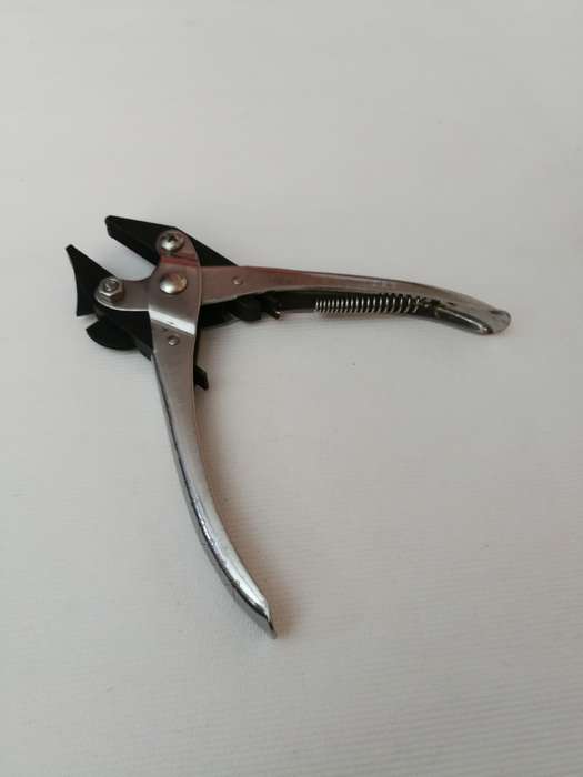 Parallel Pliers, Flatnose Stainless steel Handle with wire cutter.- Vintage Unused