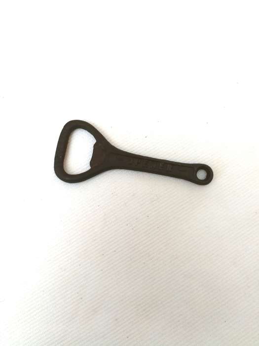 vintage CROWN CORK cast iron shorter 3" beer bottle opener