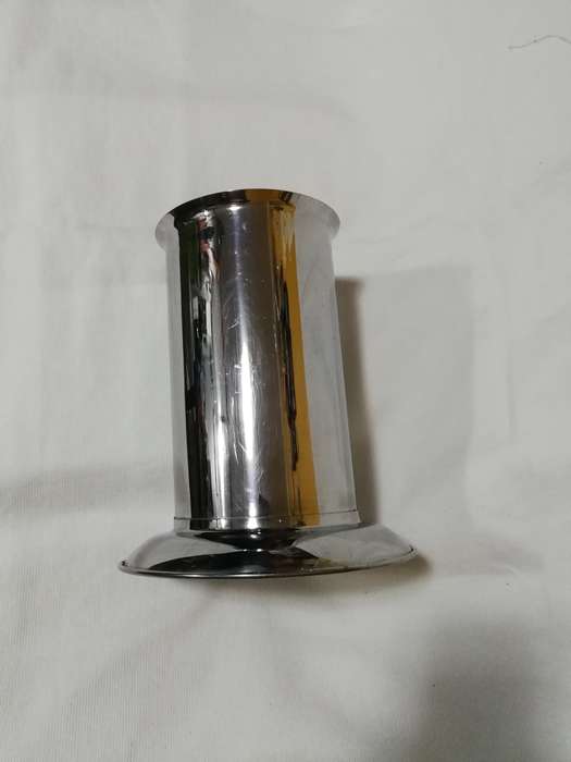 Utensils Holder Jar 8 x 4 inch, Stainless Steel, wide base