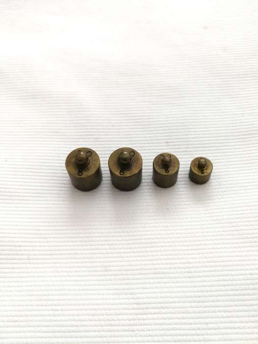 Vintage Brass Scale Weights