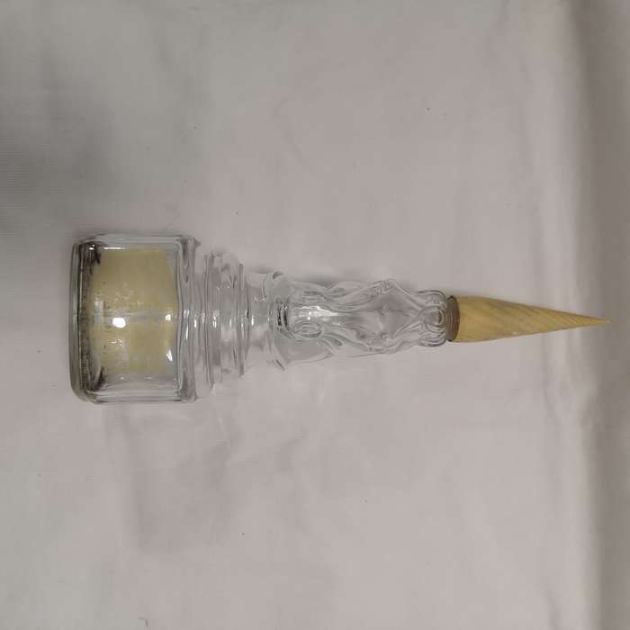 Antique Decanter Glass Unicorn Shaped Bottle.