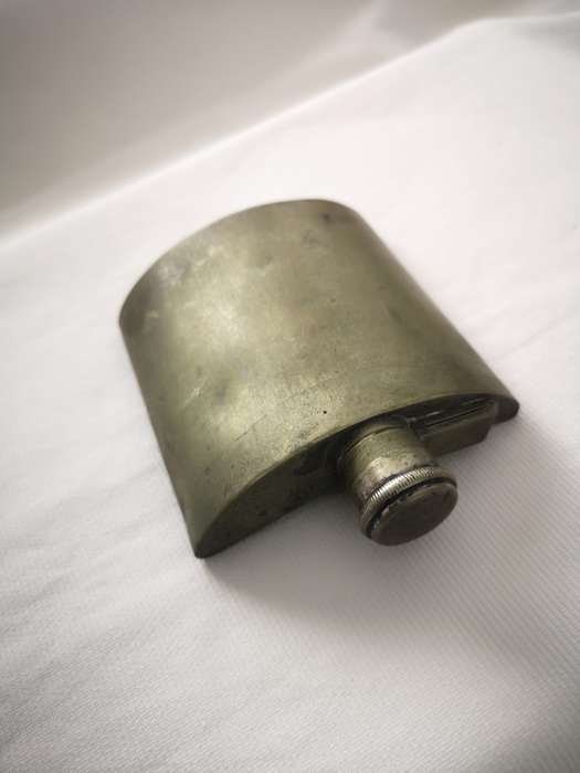 Antique Hip Flask Silver
