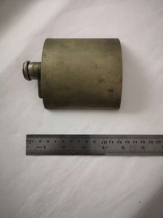 Antique Hip Flask Silver