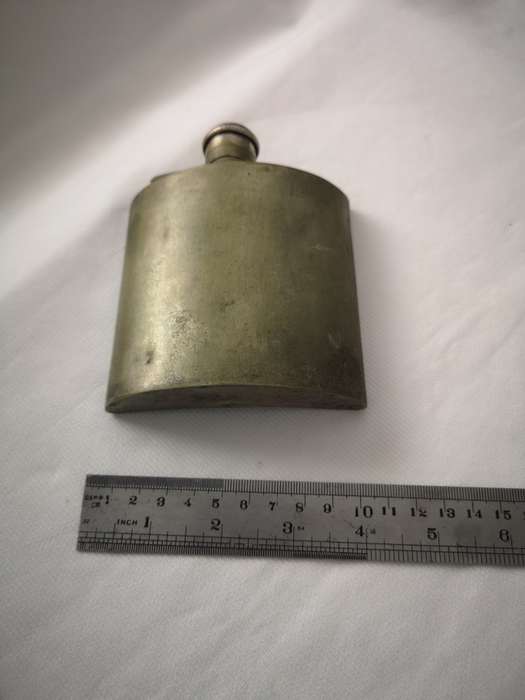 Antique Hip Flask Silver