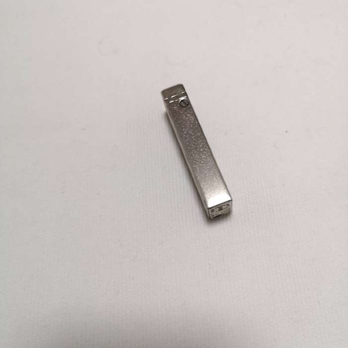 Vintage WIN Silver Tone Textured Metal Cigarette Cigar Lighter 2.5" *UNTESTED*