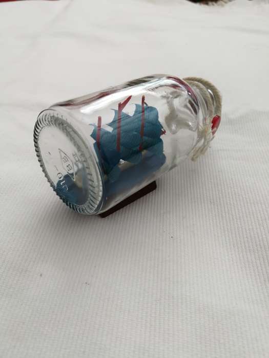 Vintage Sailing Ship in a Bottle- Handmade
