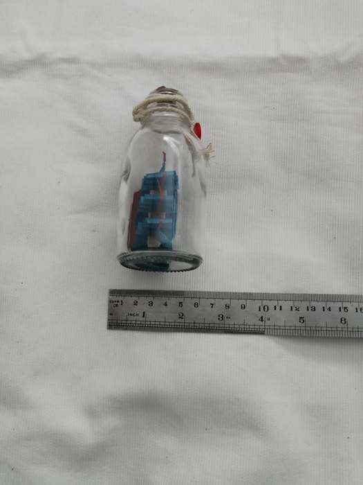 Vintage Sailing Ship in a Bottle- Handmade