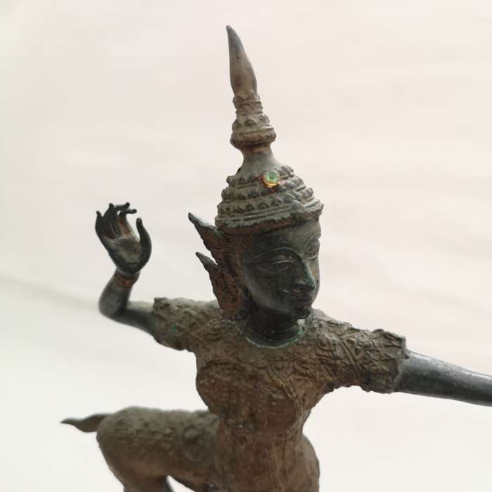 Bronze Statue of Lord Rama Thai Handmade Artifact- Antique