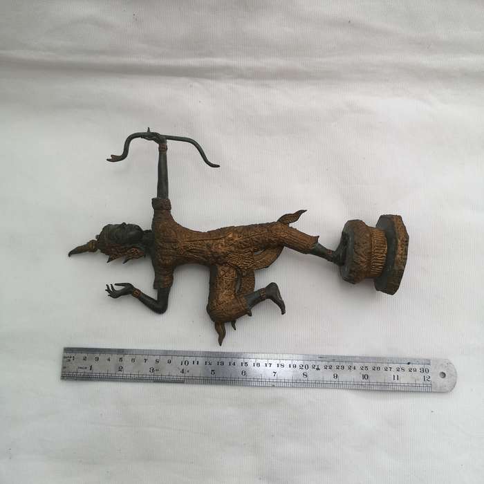 Bronze Statue of Lord Rama Thai Handmade Artifact- Antique