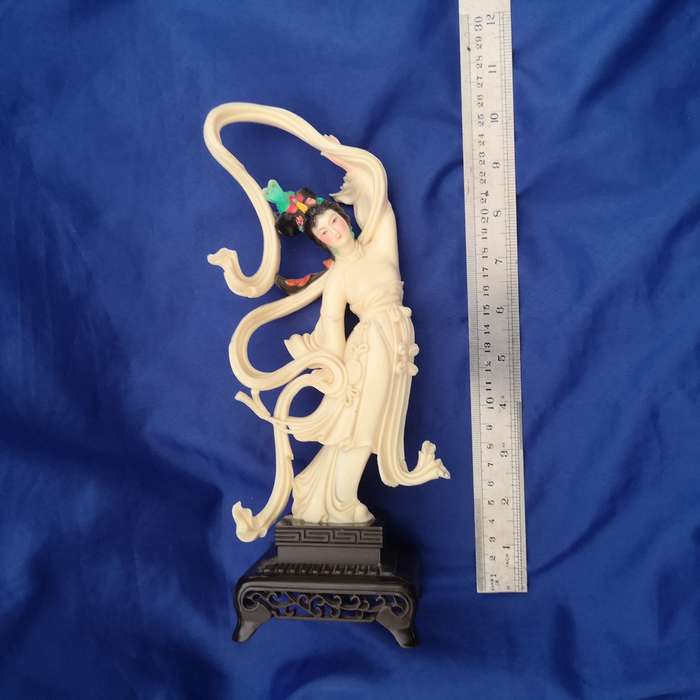Vintage Painted Celluloid Geisha-Type Asian Woman Figurine By VITA - Hong Kong