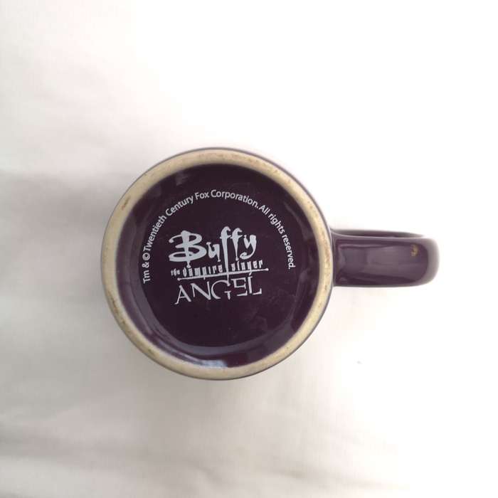 Buffy the Vampire Slayer- ANGEL Mug Black Purple. Vintage official TV 90's
