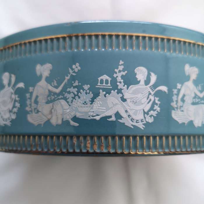 Vintage Florentine Ashtray. Handmade, Handpainted 24ct plating