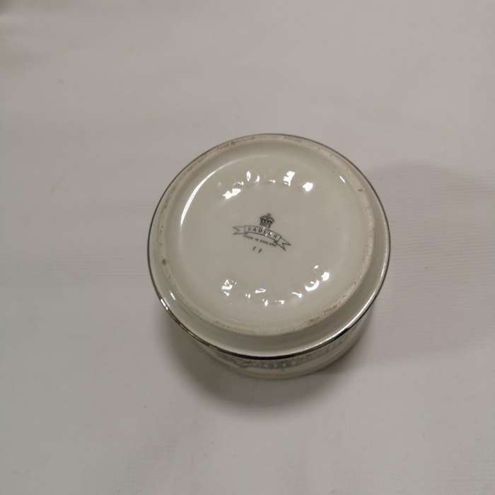 Sadler England Marriage of Prince Charles to Lady Diana Round Lidded Trinket Box