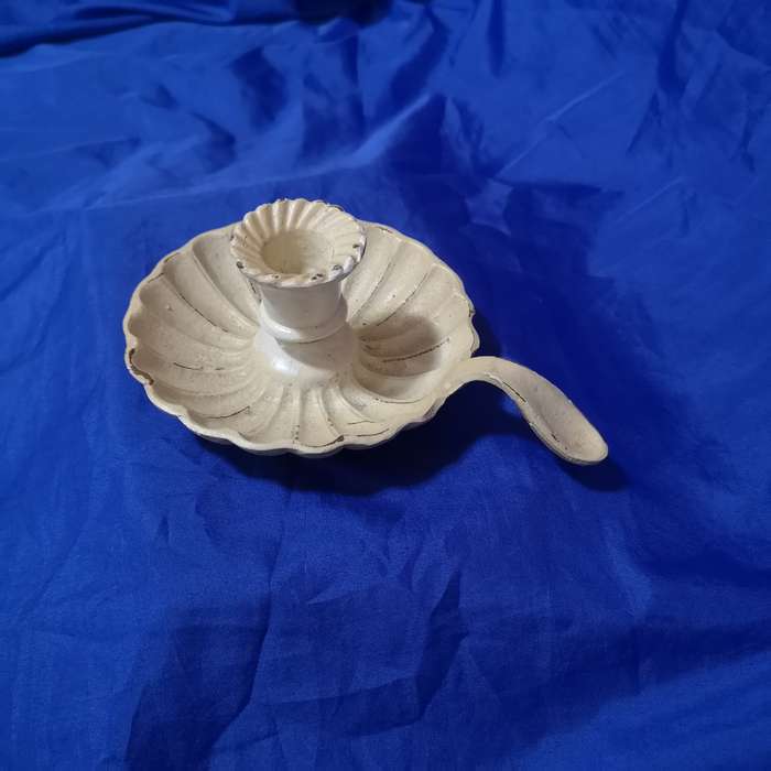 Cast Iron Vintage Candle Holder- Heavy Cast