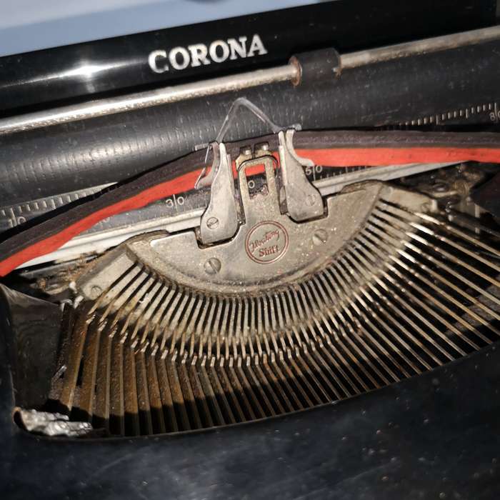 Vintage LC Smith & Corona Standard Typewriter 1930s Black W/ Case