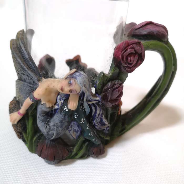 Fairy Glass Mug- Beautiful Piece